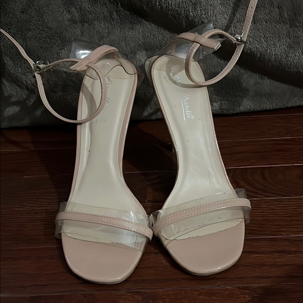 Nude Ankle Strap Sandals